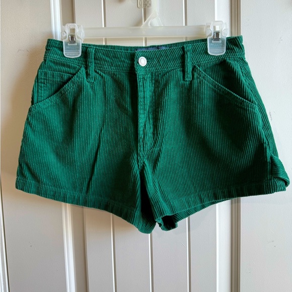 indigo rising Pants - Indigo Rising green corduroy shorts for women